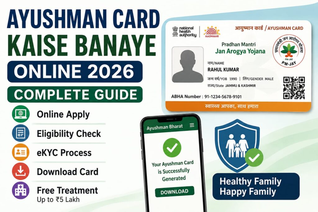 Ayushman Card Kaise Banaye Online 2026 – Complete Guide