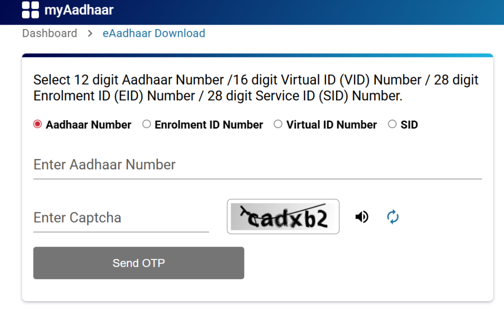Aadhaar Card Download 2026